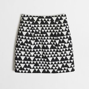 J. Crew black & while skirt